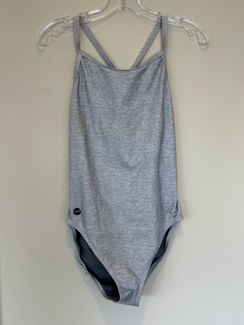 TYR Heather Gray One-Piece Swimsuit - Gray